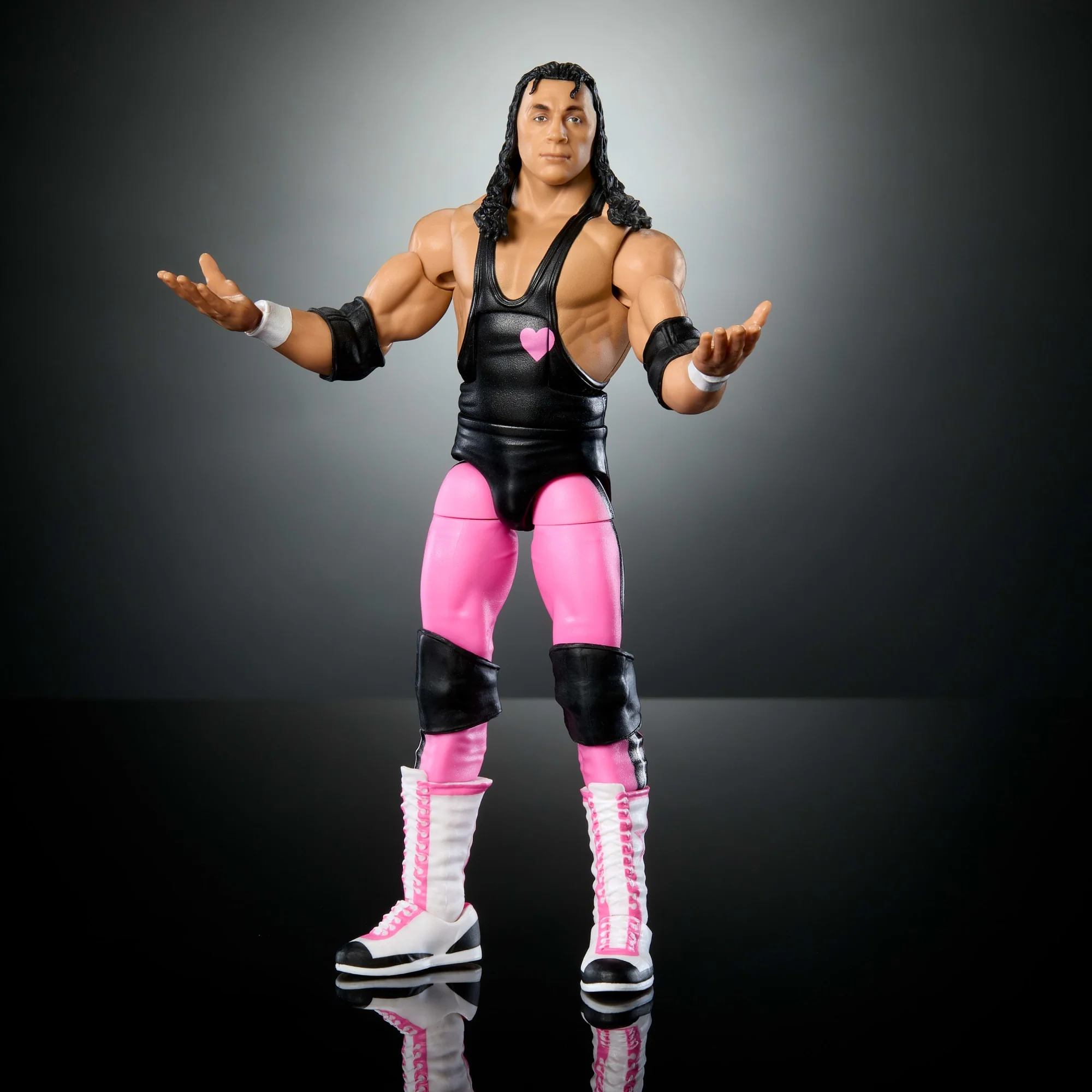 WWE Elite Collection Premium Live EVent Bret Hart Action Figure Set, Wrestlemania Collectible - Image 4