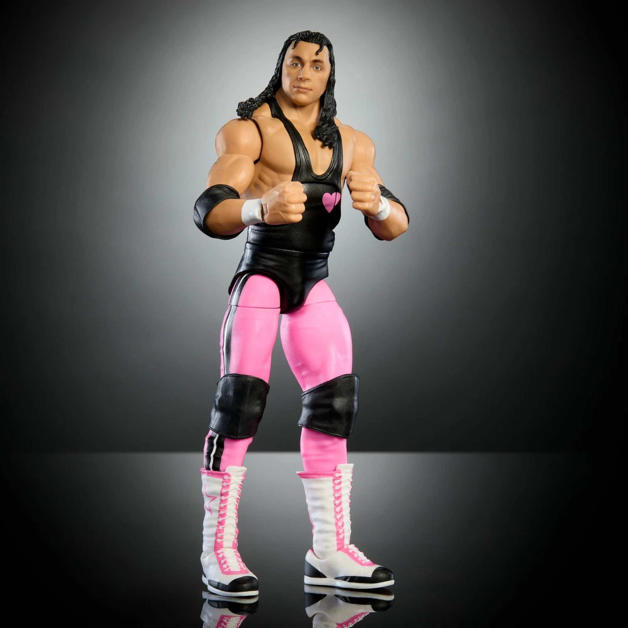WWE Elite Collection Premium Live EVent Bret Hart Action Figure Set, Wrestlemania Collectible - Image 5