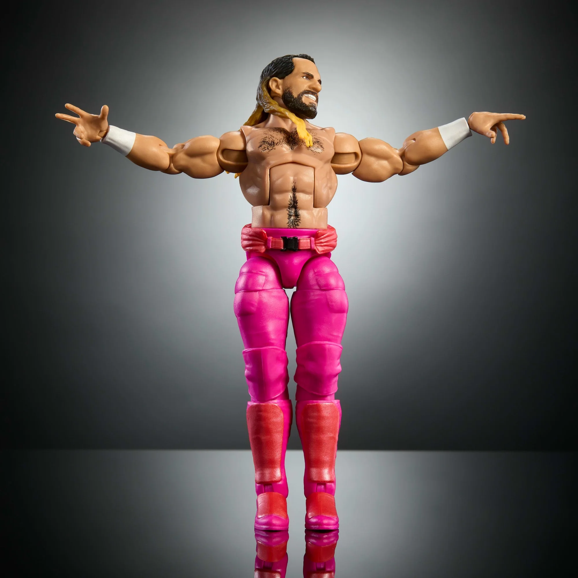 WWE Elite Collection Premium Live EVent Seth Rollins Action Figure Set, Wrestlemania Collectible - Image 5