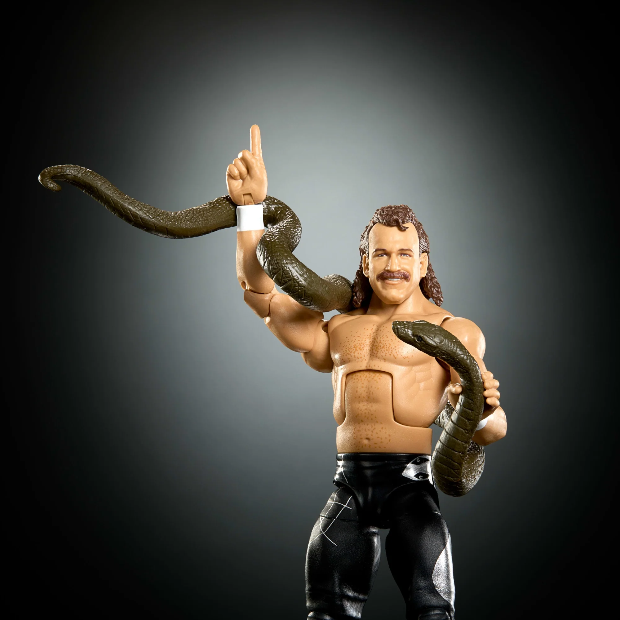 WWE Elite Collection Premium Live Event Jake “The Snake” Roberts Action Figure Set, Wrestlemania - Image 5