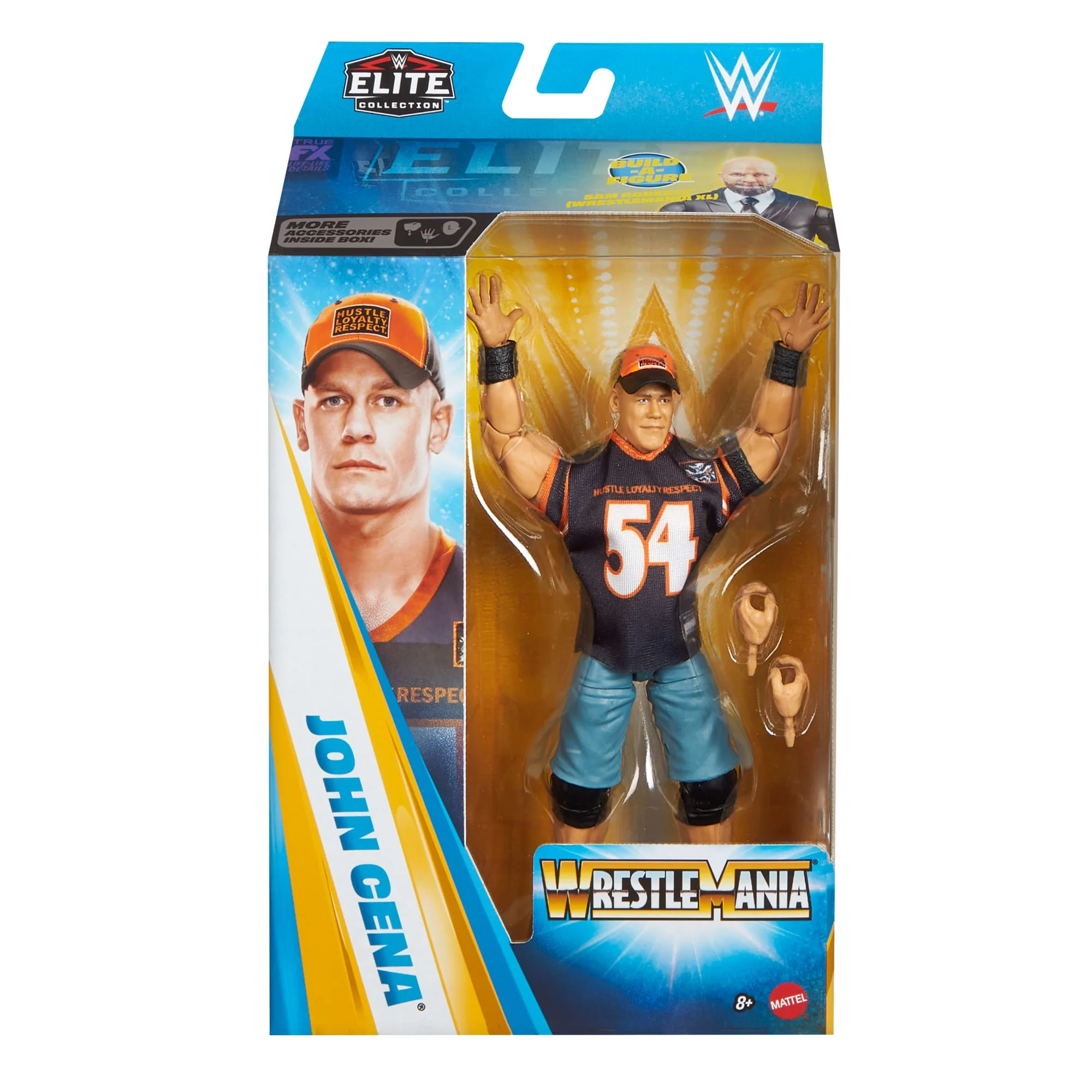 WWE Elite Collection Premium Live Event John Cena Action Figure Set, Wrestlemania Collectible - Image 5