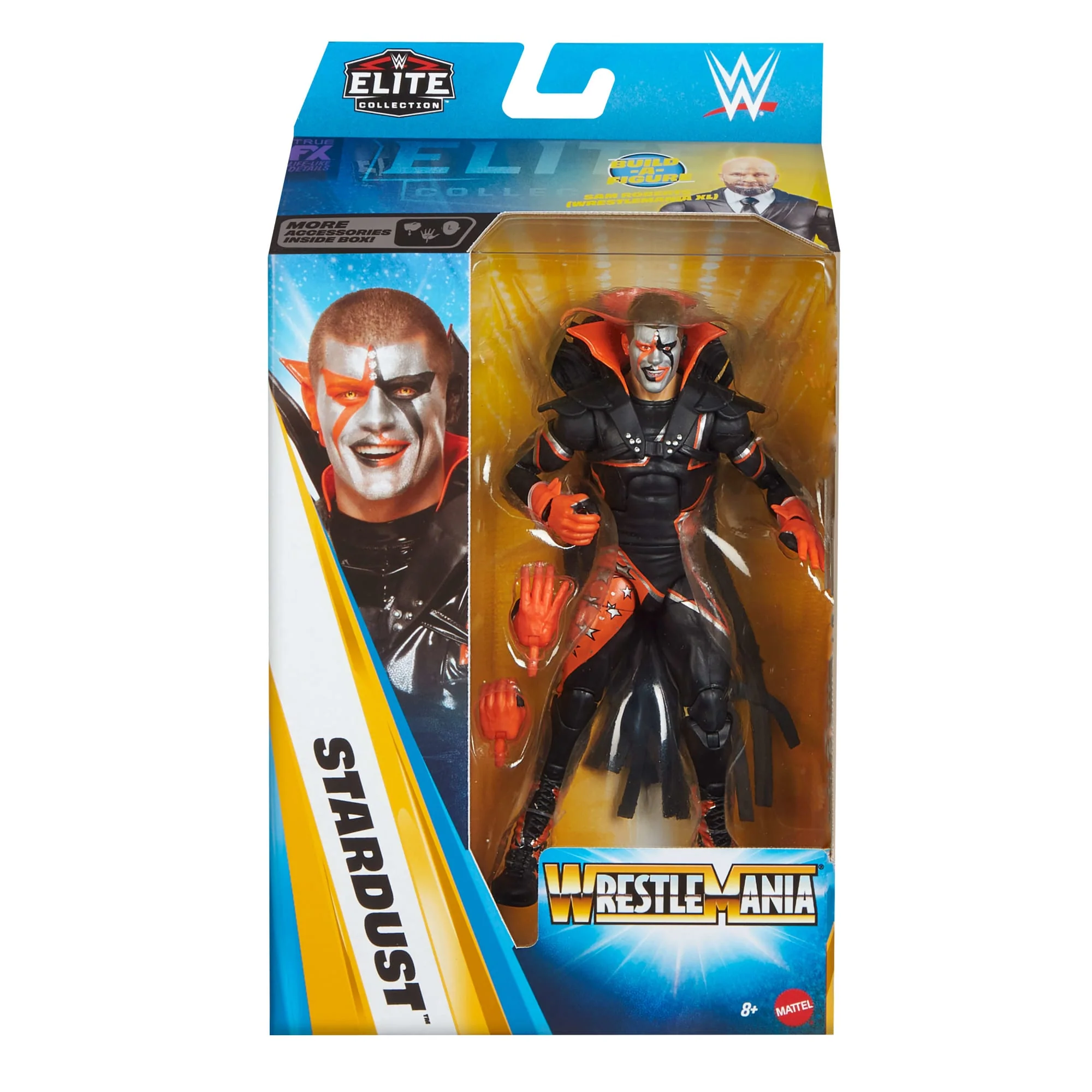 WWE Elite Collection Premium Live Event Stardust Action Figure Set, Wrestlemania Collectible - Image 2