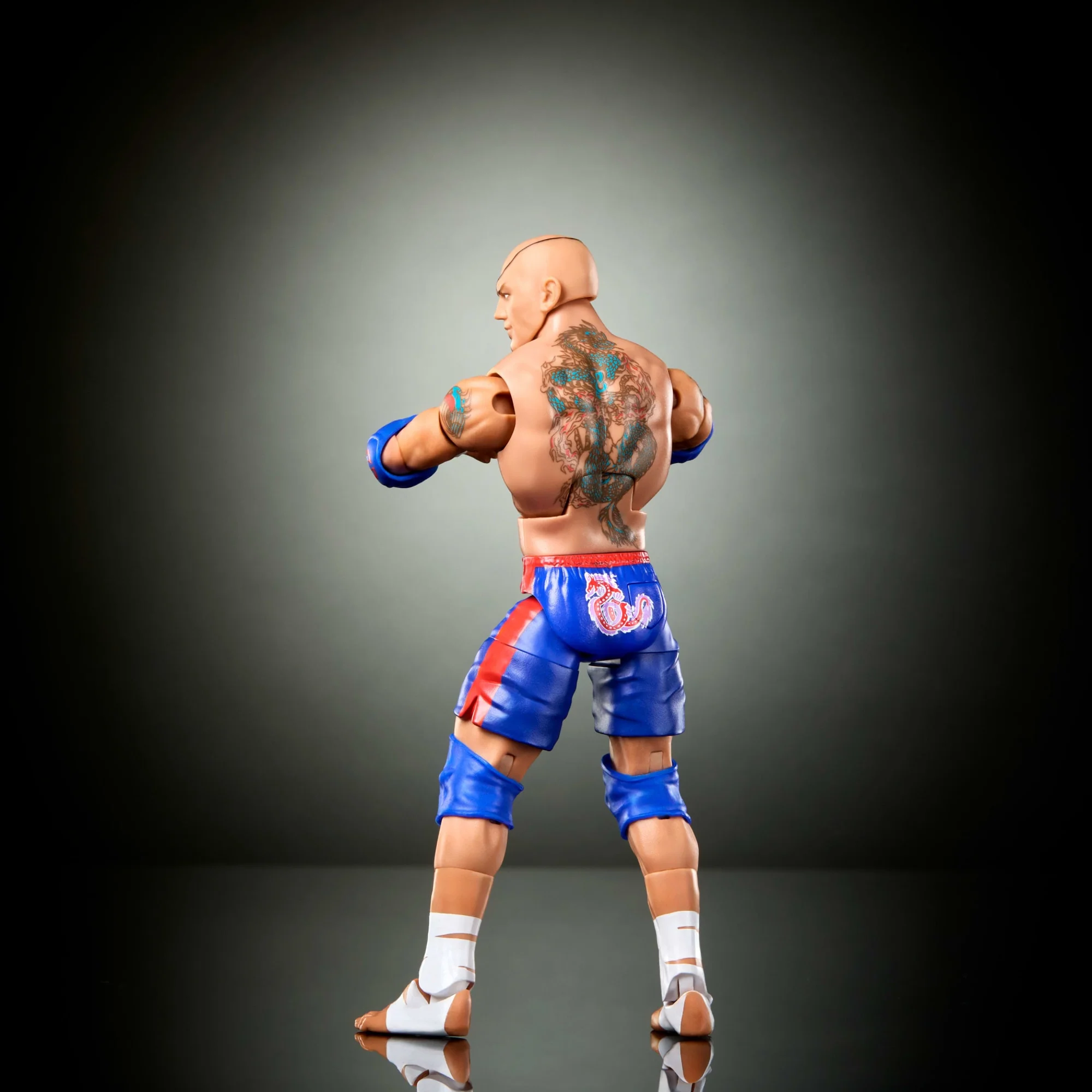 WWE X Street Fighter Batista Action Figure & Accessories, 6-Inch Collectible Sagat Mashup Set - Image 5